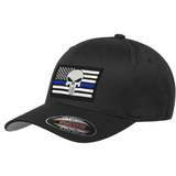 FlexFit Hat - Thin Silver Line Flag