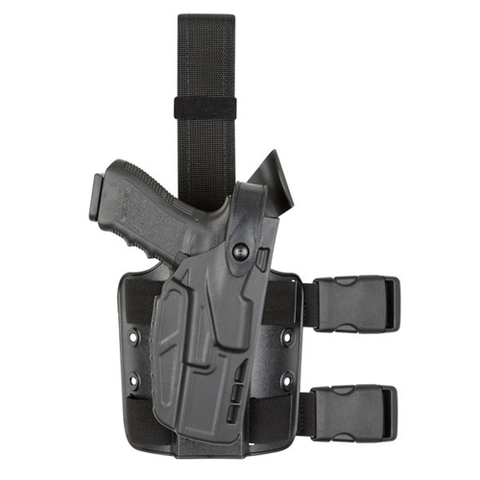 Model 7004-SP6 7TS SLS UFA(Universal Flex Adapter) with Paddle and Single Strap Leg Shroud Tactical Holster