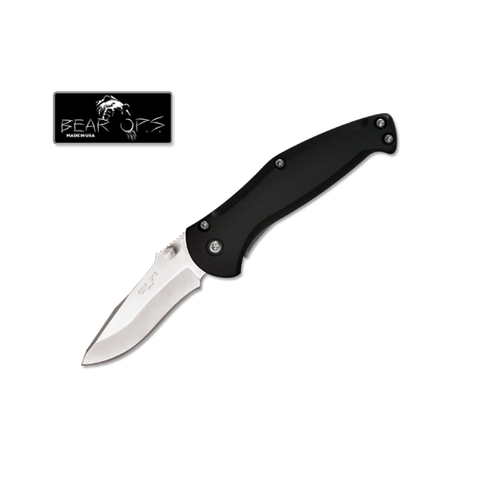 4 Bear Swipe Black Aircraft Aluminum Handle With Satin Finish Blade