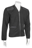 V-Neck Zip Front Fleece Lined ''Commando'' with Pockets