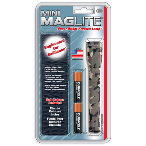 MiniMag 2 Cell AA Flashlight w/Holster