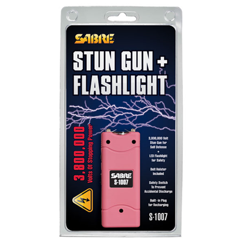 Short Stun Gun W/ LED Flashlight