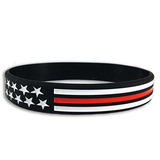 Thin Red Line American Flag Bracelet