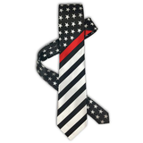 Thin Silver Line Tie