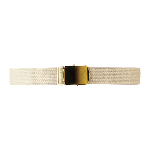 Web Belt with Metallic Closed Face Buckle
