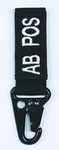 Embroidered Blood Type Tags (AB+)