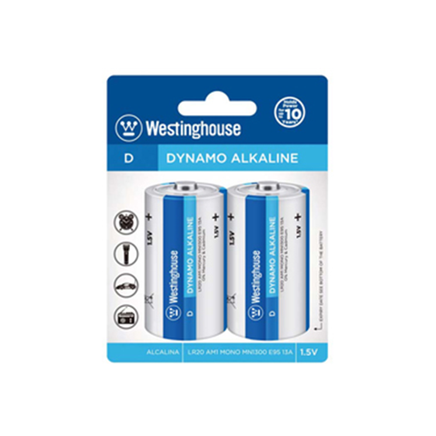 Westinghouse D Alkaline 2 Pack