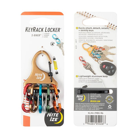 Keyrack Locker S-biner Aluminum - Assorted Colors