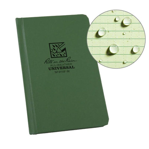 Fabrikoid Universal Mini Bound Book - 4.25 X 6.75 - Green