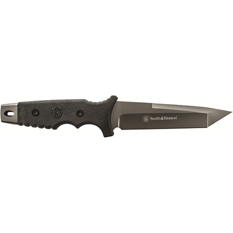 Fixed Blade Tanto 9cr17 High Carbon Steel Hl1 Rubber Handle W-lanyard Hole And Ambidextrous Sheath