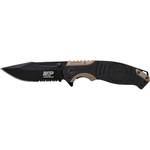 Liner Lock, 8cr13mov Drop Point Blade, Thumb Knobs, Index Flipper, Black-gold Handle