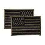 Embroidered USA Military Flag Patches